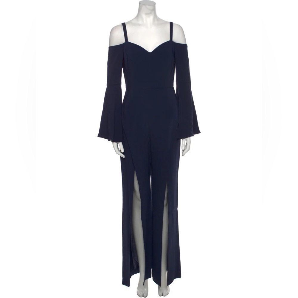 intermix acetate v-neck jumpsuit